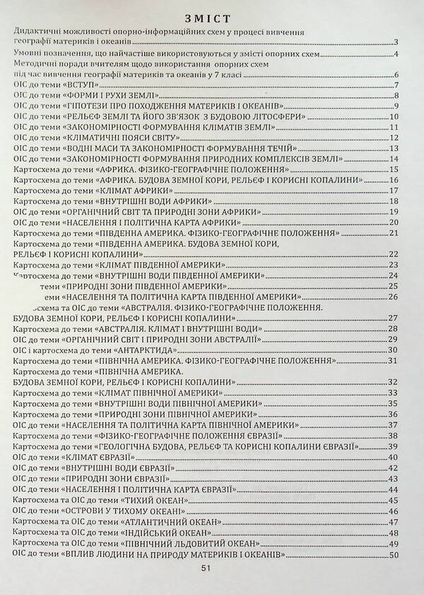 Geography in reference schemes, tables and maps. 7th grade / Географія в опорних схемах, таблицях та картосхемах. 7 клас Сергей Коберник, Роман Коваленко 978-617-539-189-1-3