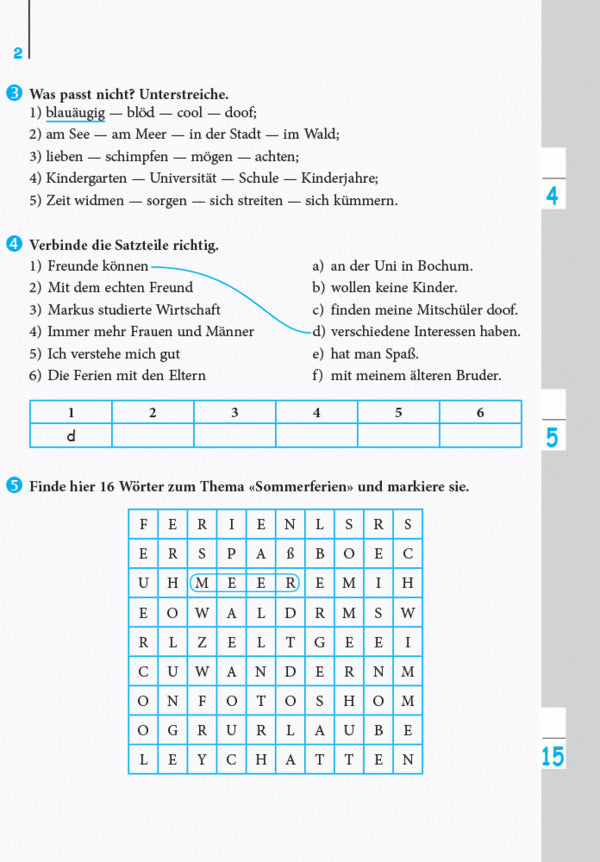 German. Grade 9. Notebook with lexical exercises / Німецька мова. 9 клас. Зошит з лексичними вправами С. Коринь 9786170939814-3