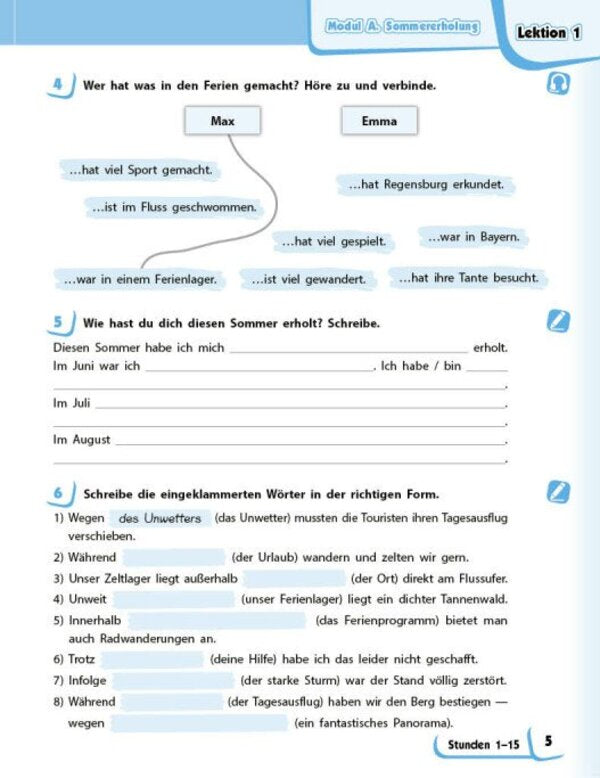 German Language. 8Th Grade Workbook Deutsch Mit Truffel! - Нмецька мова. 8 клас. Робочий зошит Deutsch mit Truffel! Svetlana Sotnikova, Anna Gogoleva - Свтлана Сотникова, Анна Гоголва 9786170998996-5