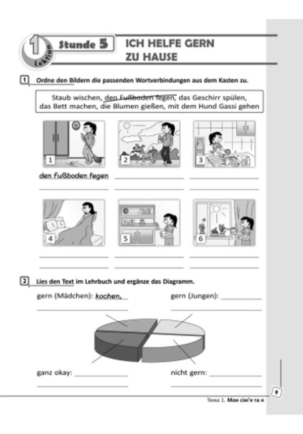 German language. 7th grade. A workbook / Німецька мова. 7 клас. Робочий зошит Светлана Сотникова, Анна Гоголева 9786170923721-3