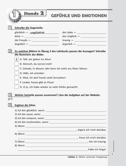 German language. Grade 10. A workbook / Німецька мова. 10 клас. Робочий зошит Светлана Сотникова, Анна Гоголева 9786170947239-4