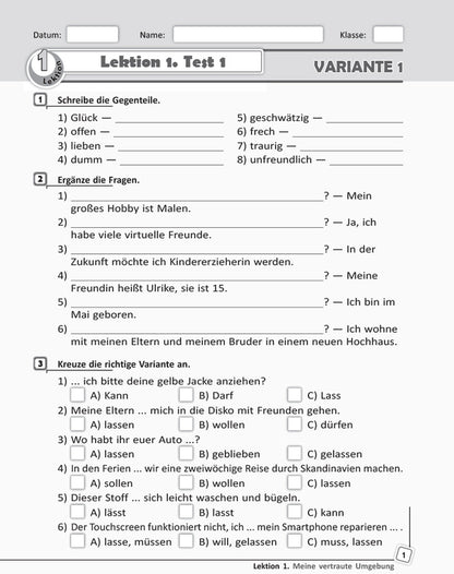 German language. Grade 10. Test notebook / Німецька мова. 10 клас. Тестовий зошит Светлана Сотникова, Анна Гоголева 9786170947840-2