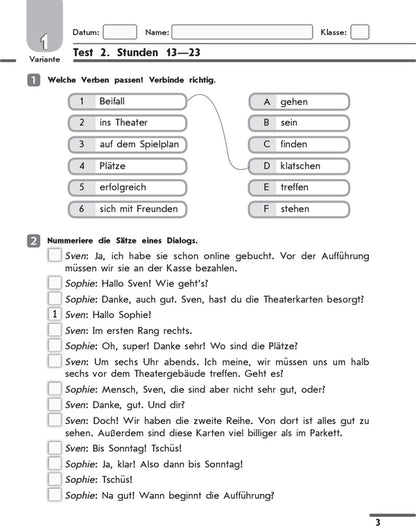 German language. Grade 9. Test notebook / Німецька мова. 9 клас. Тестовий зошит Светлана Сотникова, Анна Гоголева 9786170936530-3