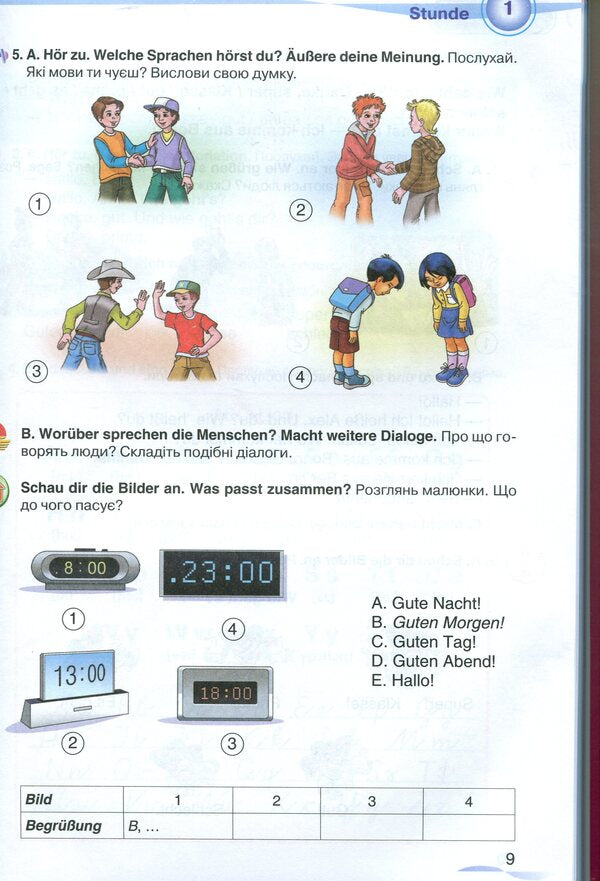 German language. Textbook. 5th grade / Німецька мова. Підручник. 5 клас Марина Сидоренко 978-966-349-666-5-6