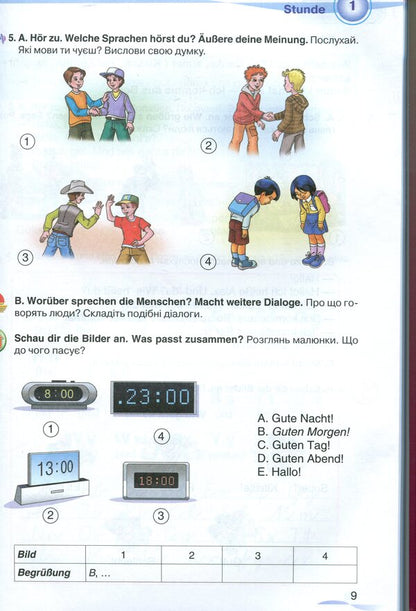 German language. Textbook. 5th grade / Німецька мова. Підручник. 5 клас Марина Сидоренко 978-966-349-666-5-6