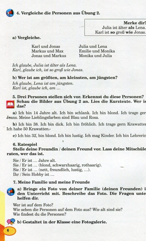 German language. Textbook. 6th grade / Німецька мова. Підручник. 6 клас Людмила Горбач 978-966-11-0425-8-6