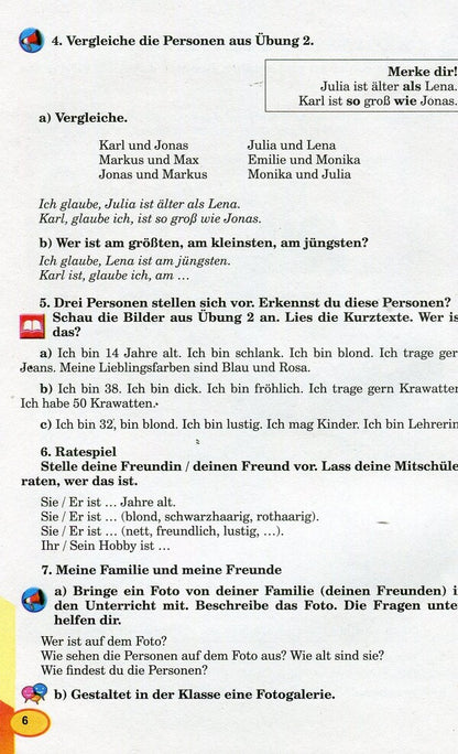 German language. Textbook. 6th grade / Німецька мова. Підручник. 6 клас Людмила Горбач 978-966-11-0425-8-6
