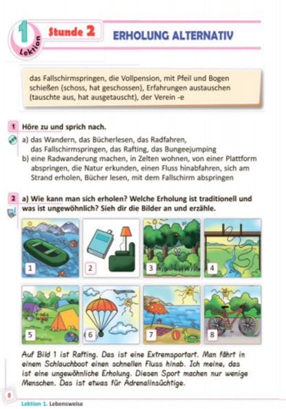 German language. Textbook for 8th grade / Німецька мова. Підручник для 8 класу Светлана Сотникова, Анна Гоголева 9786170928634-6