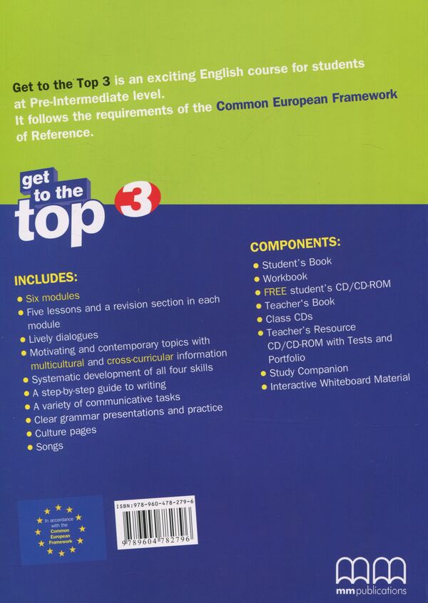 Get To The Top 3. Student's Book Esther Wojcicki / Эстер Войджицки 9789604782796-2