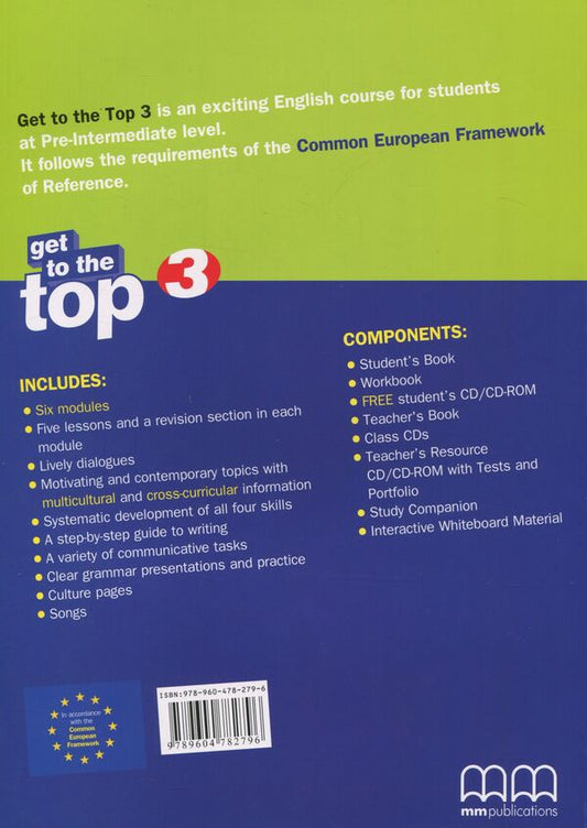 Get To The Top 3. Student's Book Esther Wojcicki / Эстер Войджицки 9789604782796-2