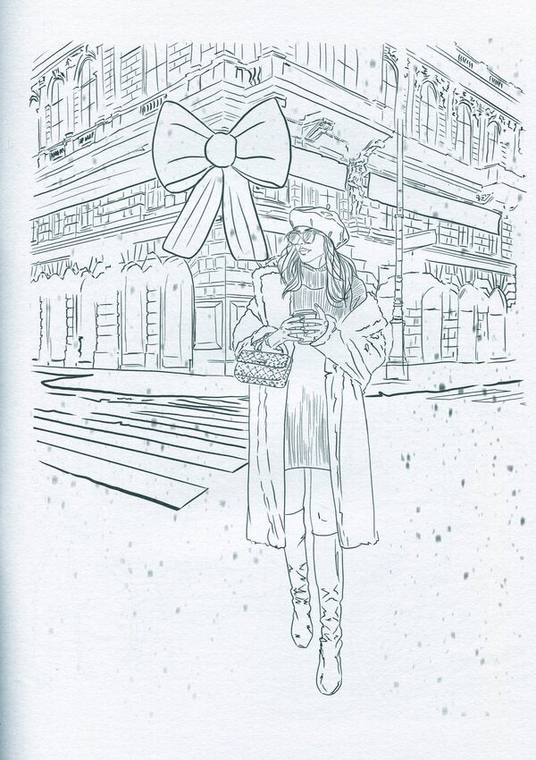 Girl on a trip. Coloring book for girls / Girl on a trip. Розмальовка для дівчат  978-617-78650-9-3-4