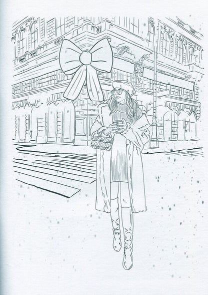 Girl on a trip. Coloring book for girls / Girl on a trip. Розмальовка для дівчат  978-617-78650-9-3-4
