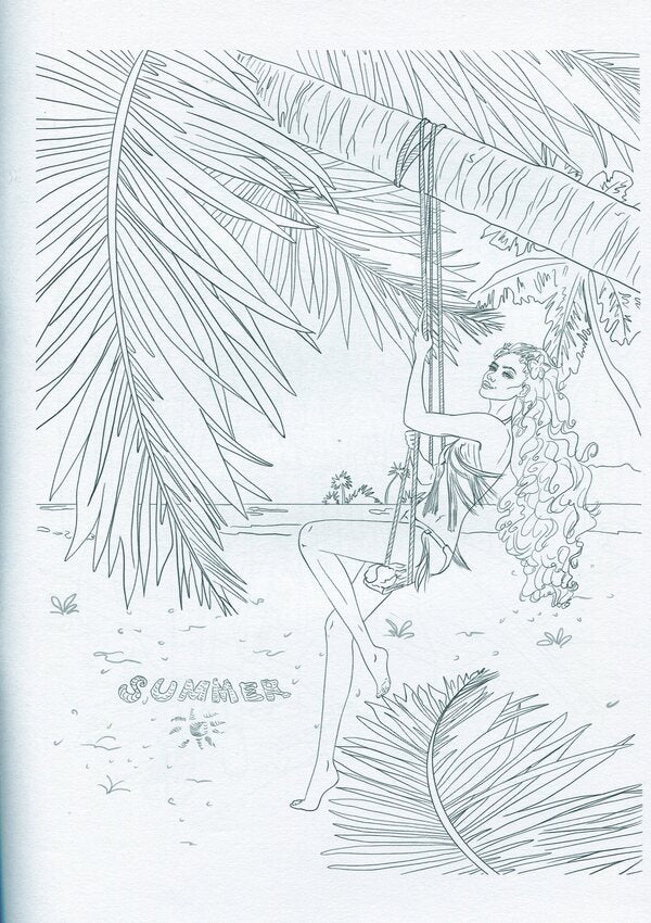 Girl on a trip. Coloring book for girls / Girl on a trip. Розмальовка для дівчат  978-617-78650-9-3-5