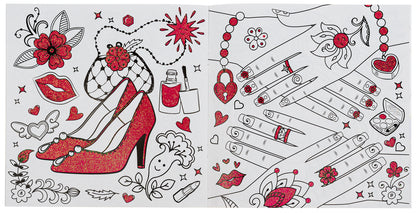 Glam Art. Glowing coloring pages. Beauty salon / Glam Art. Сяючі розмальовки. Салон краси  4823076148836-3