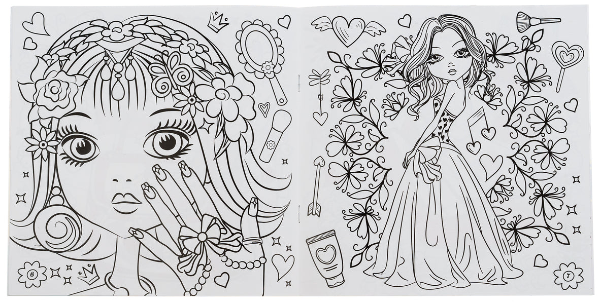 Glam Art. Glowing coloring pages. Beauty salon / Glam Art. Сяючі розмальовки. Салон краси  4823076148836-4