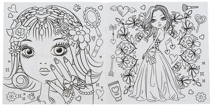 Glam Art. Glowing coloring pages. Beauty salon / Glam Art. Сяючі розмальовки. Салон краси  4823076148836-4