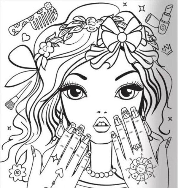 Glam Art. Glowing coloring pages. Beauty salon / Glam Art. Сяючі розмальовки. Салон краси  4823076148836-6