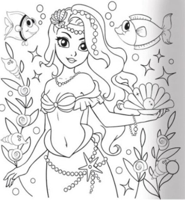 Glam Art. Glowing coloring pages. Mermaids / Glam Art. Сяючі розмальовки. Русалочки  4823076148843-6