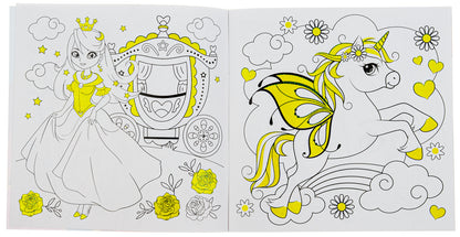 Glam Art. Glowing coloring pages. Princesses and fairies / Glam Art. Сяючі розмальовки. Принцеси і феї  4823076148850-3