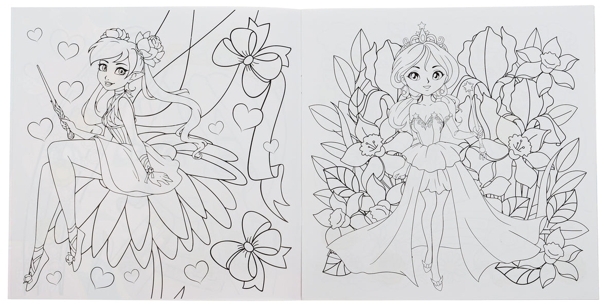 Glam Art. Glowing coloring pages. Princesses and fairies / Glam Art. Сяючі розмальовки. Принцеси і феї  4823076148850-4