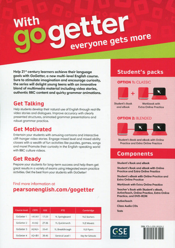 Go Getter 1. Student's Book + eBook / Go Getter 1. Student's Book + eBook Сэнди Зервас, Кэтрин Брайт 978-1-292-39329-2-2