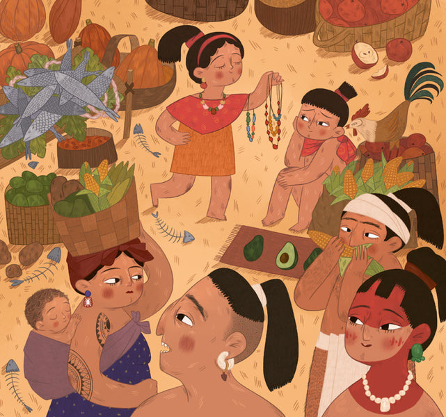 Gods of corn and chocolate. Stories from Mesoamerica / Боги маїсу і шоколаду. Історії з Мезоамерики Катрина Волошина 978-617-7925-33-9-6