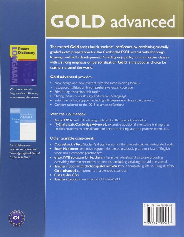 Gold Advanced. Coursebook with MyLab Pack / Gold Advanced. Coursebook with MyLab Pack Салли Берджесс, Аманда Томас 9781447955443-2