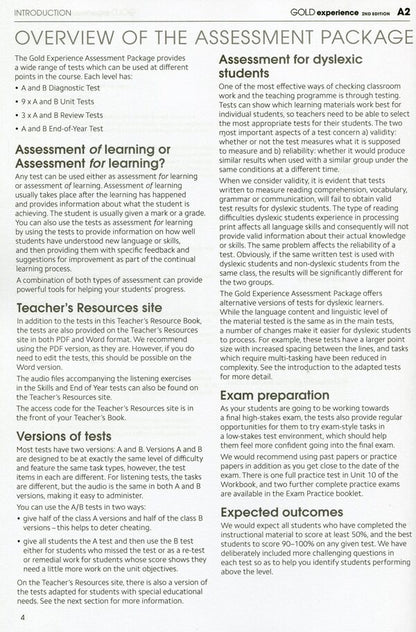Gold Experience. Teacher's Resource Book. A2 / Gold Experience. Teacher's Resource Book. A2  978-1-292-19435-6-3