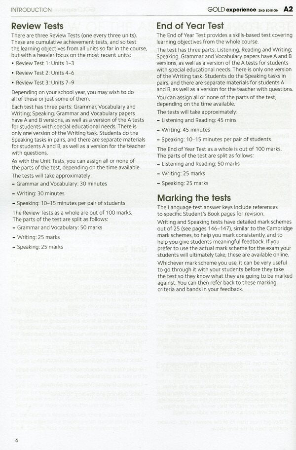 Gold Experience. Teacher's Resource Book. A2 / Gold Experience. Teacher's Resource Book. A2  978-1-292-19435-6-5