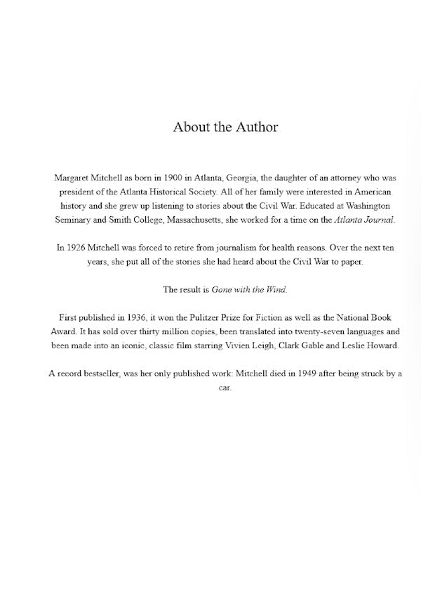 Gone with the Wind / Gone with the Wind Маргарет Митчелл 9781784876111-4