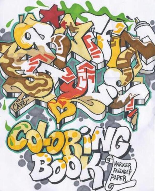 Graffiti Style Coloring Book Bjorn Almqvist, Tobias Barentin Lindblad / Бьорн Альмквист, Тобиас Барентин Линдблад 9789188369055-1