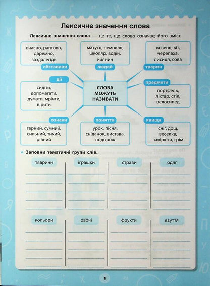 Great simulator. Grade 3-4. Vocabulary and cancellation / Великий тренажер. 3–4 клас. Лексика та відмінювання Елена Собчук 978-617-544-475-7-4