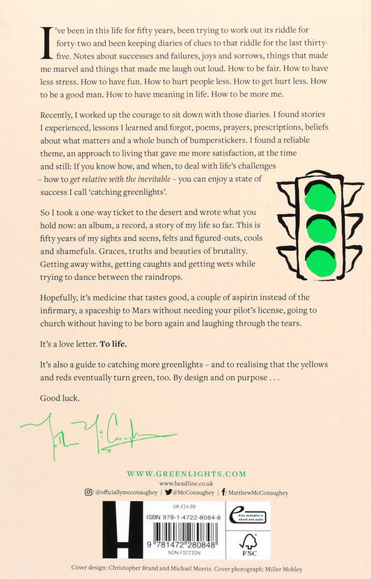 Greenlights / Greenlights Мэттью Макконахи 978-1-4722-8084-8-2