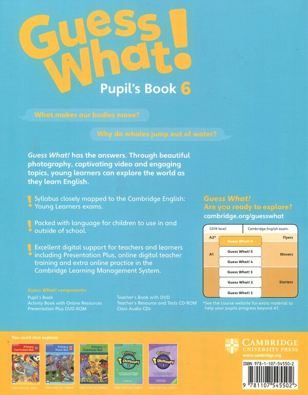 Guess What! Level 6 / Guess What! Level 6 Pupil's Book Сюзанна Рид, Кей Бэнтли 978-1-107-54550-2-2