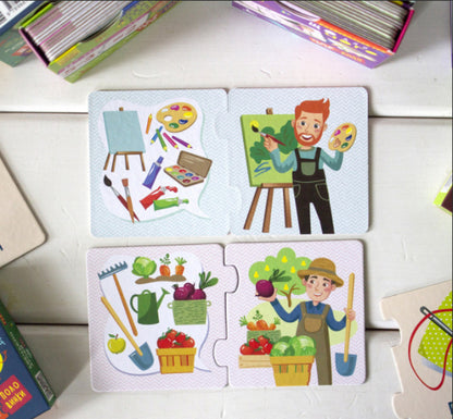 Half puzzles. Professions / Пазли-половинки. Професії Елена Ольховская -3