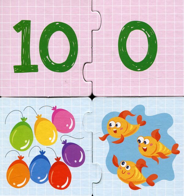 Half puzzles. We study numbers / Пазли-половинки. Вивчаємо цифри  9789667497958-6