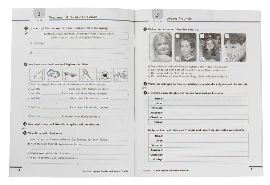 Hallo, friends! German language. A workbook. 7th grade (+ Language portfolio) / Hallo, Freunde! Німецька мова. Робочий зошит. 7 клас (+ Мовне портфоліо) Светлана Сотникова 978-617-09-6451-9-3