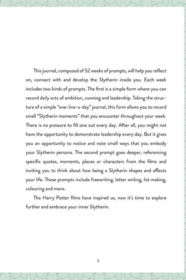 Harry Potter Ambition. A Guided Journal For Embracing Your Inner Slytherin / Author not specified 9781787419599-3