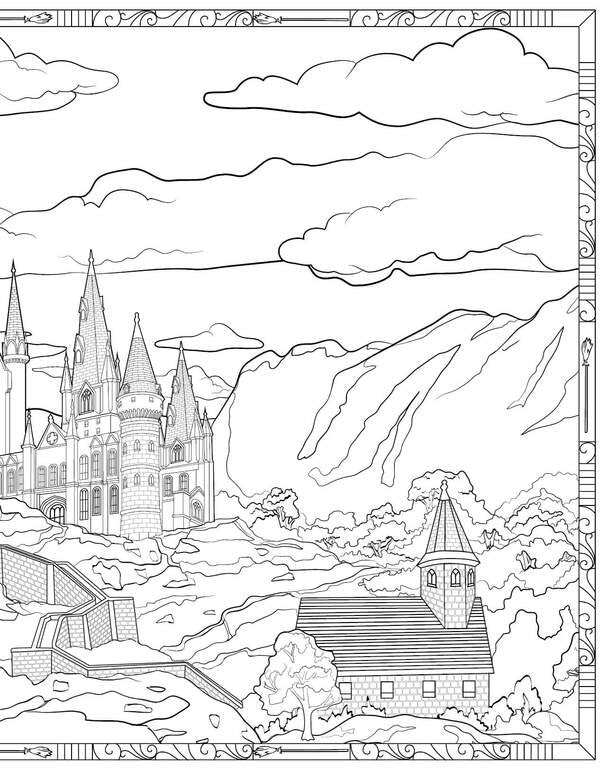 Harry Potter Magical Places And Characters Coloring Book - Гарр Поттер Магчн мсця та персонаж Розмальовка - Author not specified 9786175294215-6
