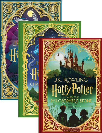 Harry Potter Minalima Edition Set Of 3 Books JK Rowling - Джоан Роулинг 9781526626585,9781526637888,9781526666321-1
