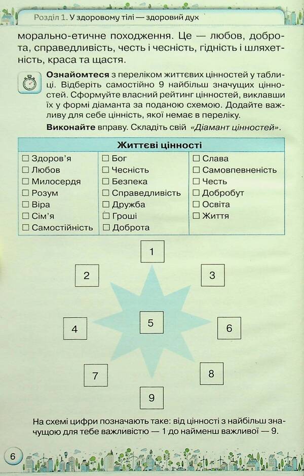 Health, safety and welfare. 5th grade / Здоров'я, безпека та добробут. 5 клас Зоя Хитрая, Ольга Романенко 9789669912022-6