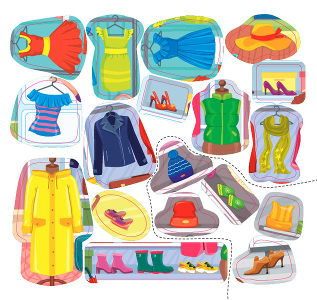Helper stickers. Fashionista's wardrobe / Наліпки-помічниці. Гардероб модниці Елена Собчук 978-617-544-094-0-5