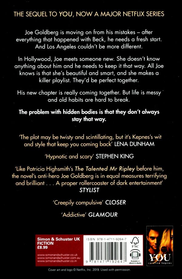 Hidden Bodies Caroline Kepnes / Кэролайн Кепнес 9781471192647-2