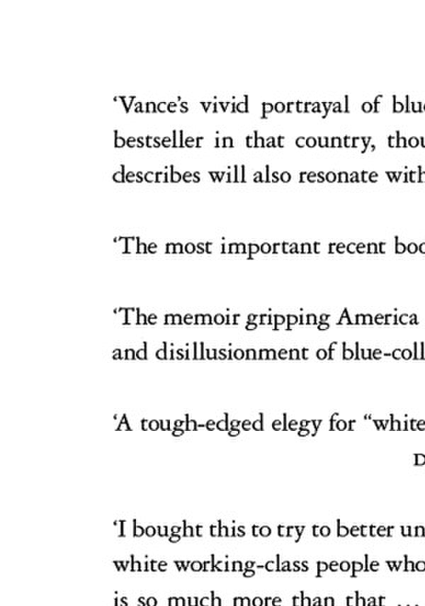 Hillbilly Elegy. A Memoir Of A Family And Culture In Crisis James David Vance / Джеймс Дэвид Вэнс 9780008220563-3