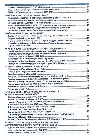 History Of Ukraine. Monuments Of Architecture And Fine Art, Mandatory For Recognition, Personality. + Tests / Історія України. Пам’ятки архітектури та образотворчого мистецтва, обов’язкові для розпізнавання, персоналії. + Тести Alexander Gysem / Олександр Гісем 9786175393130-3