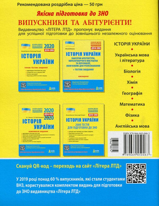 History Of Ukraine. Typical Test Tasks / Історія України. Типові тестові завдання Vitaly Vlasov, Alexander Panaryn / Віталій Власов, Олександр Панарін 9789669450463-2