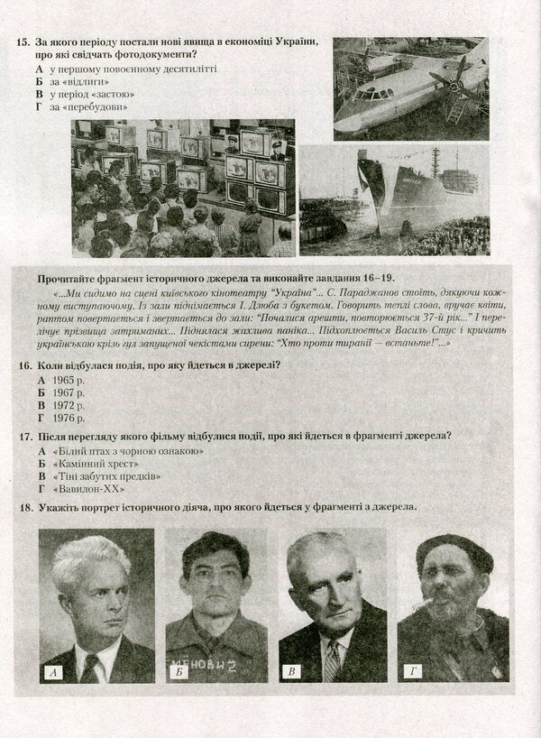 History Of Ukraine. Typical Test Tasks / Історія України. Типові тестові завдання Vitaly Vlasov, Alexander Panaryn / Віталій Власов, Олександр Панарін 9789669450463-5