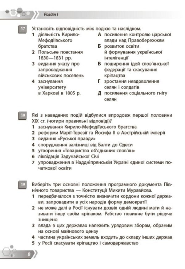 History Of Ukraine 9Th Grade Collection Of Tasks By Groups Of Results - сторя Украни 9 клас Збрник завдань за групами результатв Julia Glukhodedova - Юля Глуходдова 9786178941499-5