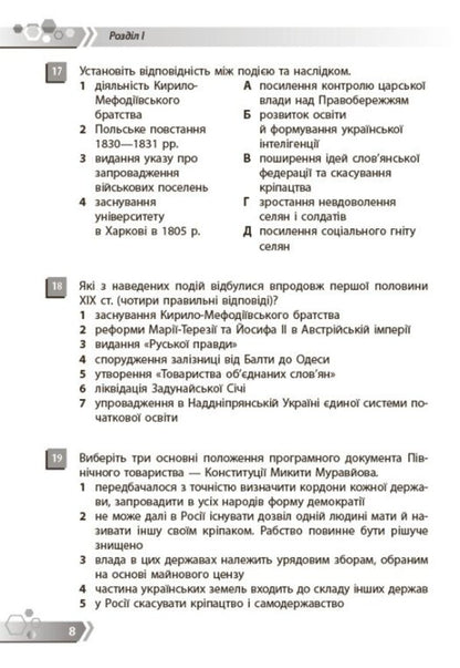 History Of Ukraine 9Th Grade Collection Of Tasks By Groups Of Results - сторя Украни 9 клас Збрник завдань за групами результатв Julia Glukhodedova - Юля Глуходдова 9786178941499-5