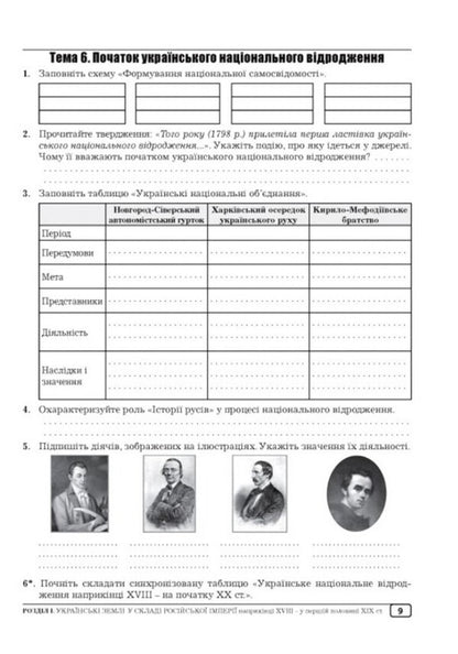 History Of Ukraine 9Th Grade Workbook - сторя Украни 9 клас Робочий зошит Alexander Huk, Yulia Huk - Олександр Гук, Юля Гук 9789664965740-4